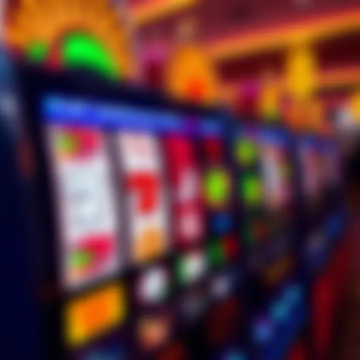 Colorful digital reels spinning with various symbols on an online pokies game interface