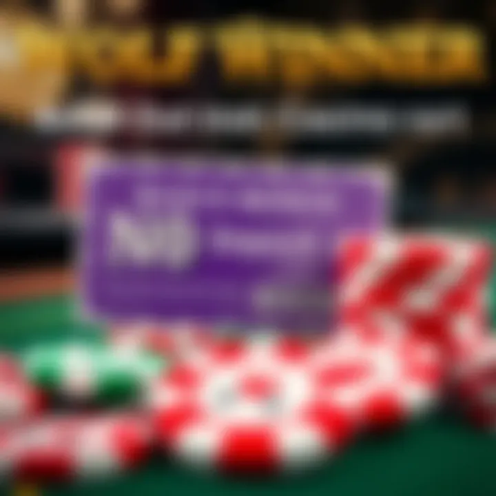 Graphic showing casino chips and digital coupon representing a no deposit bonus offer