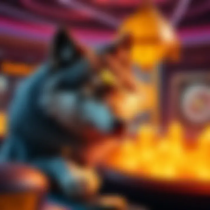 Detailed illustration showing the core features and interface elements of Wolf Winner