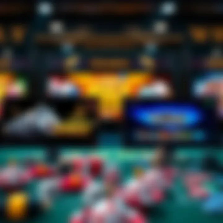 Comparison of user interfaces showcasing features of Wolf Winner Casino sister sites