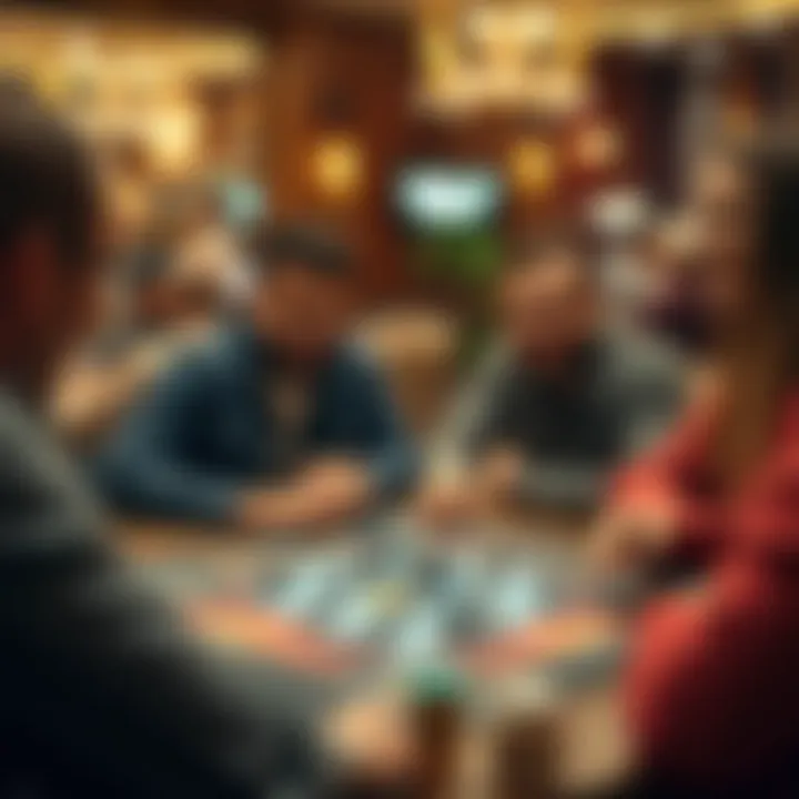 Group enjoying a board game emphasizing fun and teamwork