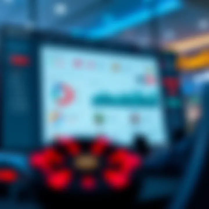 Interface showcasing WolfWinner dashboard with various analytics and feature controls