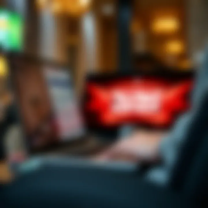 User completing online registration form on a laptop for Wolf Winner Casino