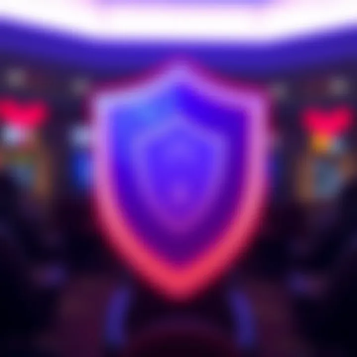 Security shield icon representing protection and secure transactions within the WolfWinner app