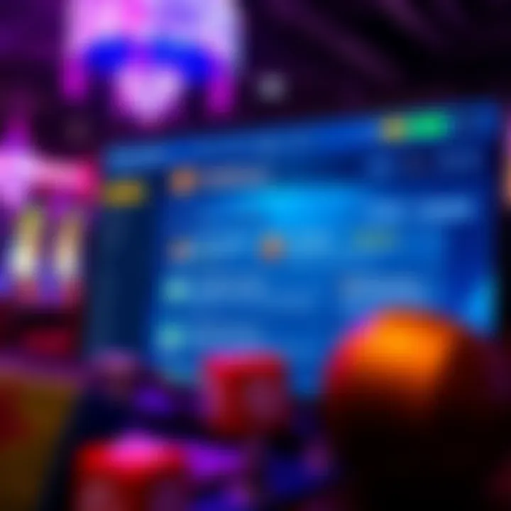 Illustration of a digital platform interface displaying user ratings and reviews