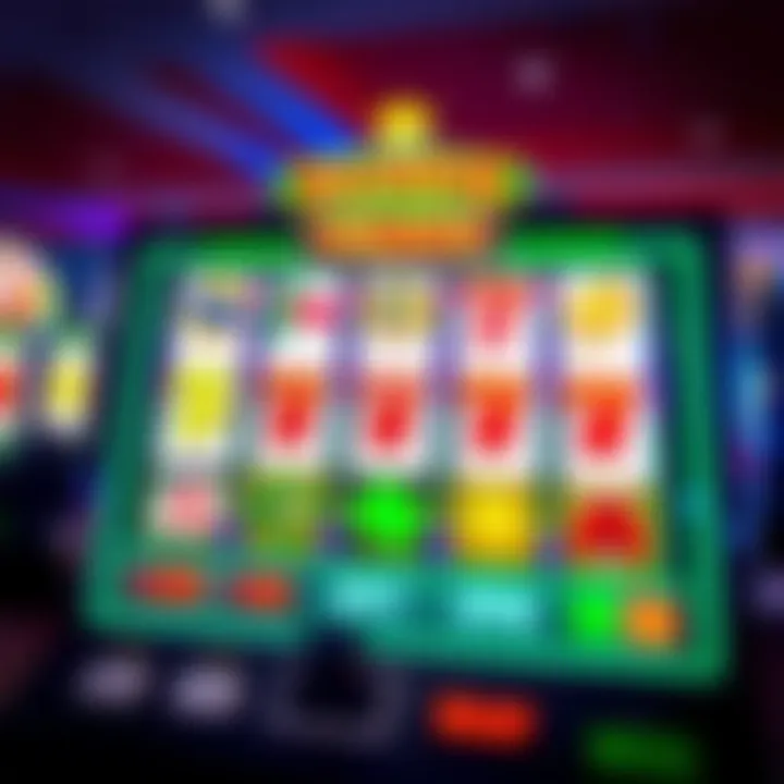 Colorful online pokies reels displaying various classic symbols and jackpots