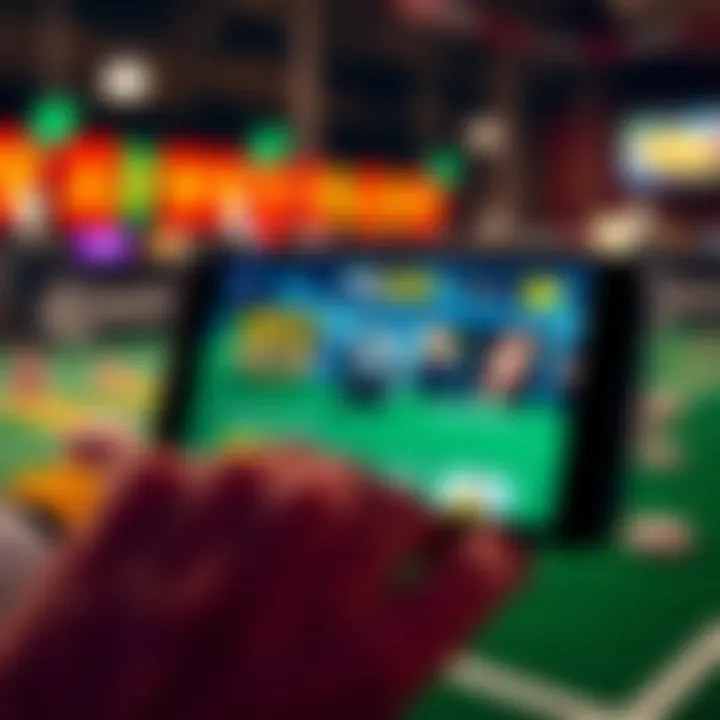 Mobile device displaying Wolf Winner app interface with gaming and prediction features