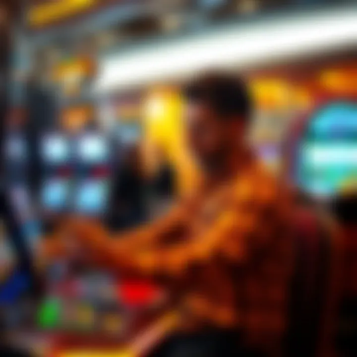 Player engaging with online pokies using bonus credits to enhance gameplay