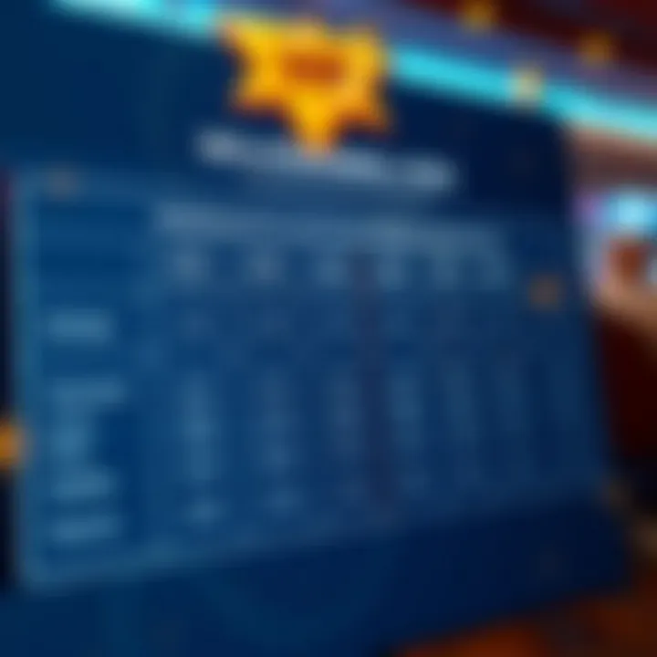 Comparison chart illustrating withdrawal costs across different online platforms