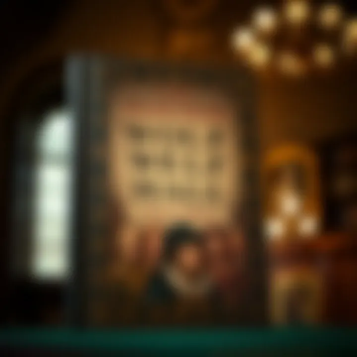 Cover of the novel Wolf Hall featuring Tudor-era design elements