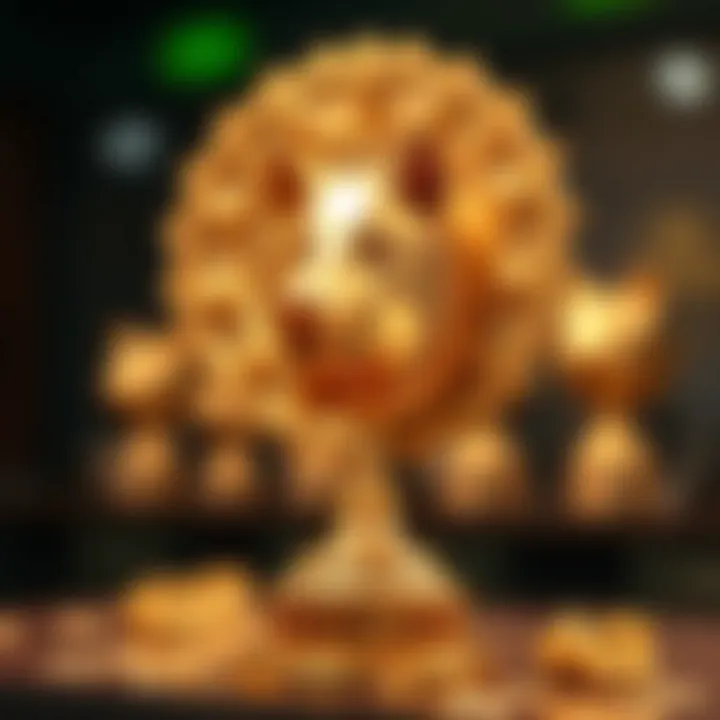 A prestigious golden trophy representing excellence in agricultural science