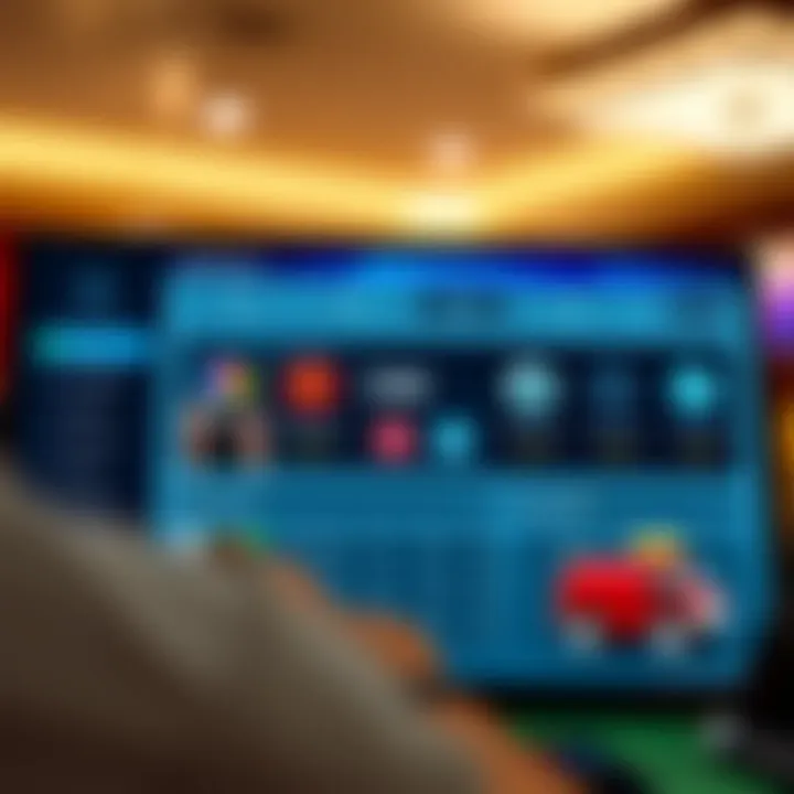 Dashboard view displaying key features and navigation options within a Wolf Winner account