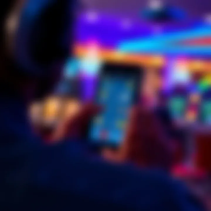 User navigating through the Wolf Winner App with visual indicators of app functionality