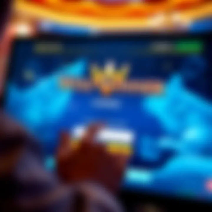 User entering credentials on Wolf Winner Casino login screen