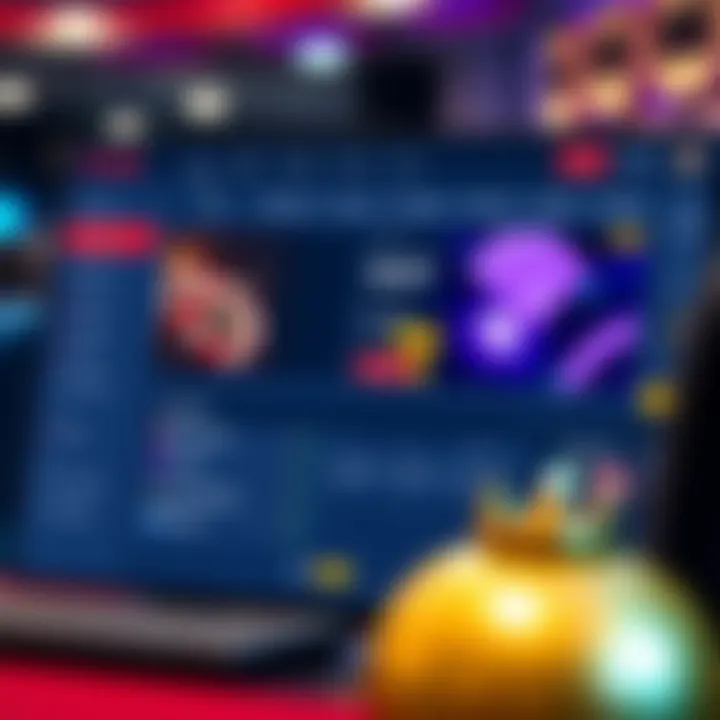 Dashboard showing account management features and promotional offers on Wolf Winner Casino