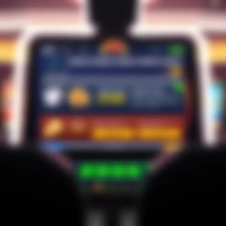 Understanding How to Claim and Use Free Chip Offers at Wolf Winner Casino Illustration of a digital casino interface highlighting bonus claim options and terms