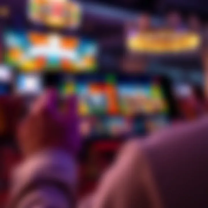 User navigating Wolf.Winner Casino's diverse game selection on a digital device