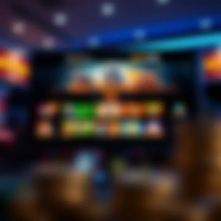 Wolf Winner Online Casino interface displaying various slot games and bonus offers on a computer screen