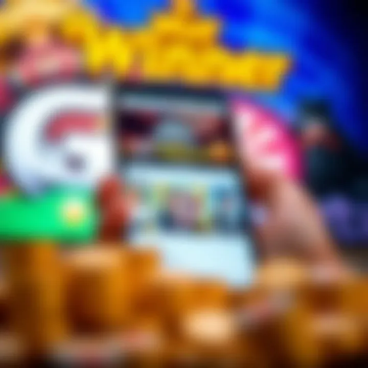 Mobile device displaying Wolf Winner Casino game selection and customer support options
