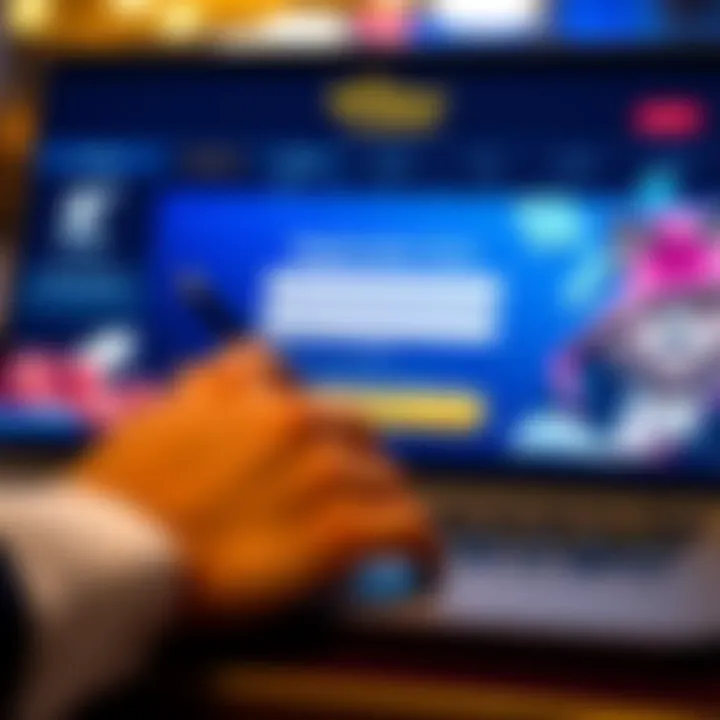 User filling out registration form on Wolf Winner Casino website