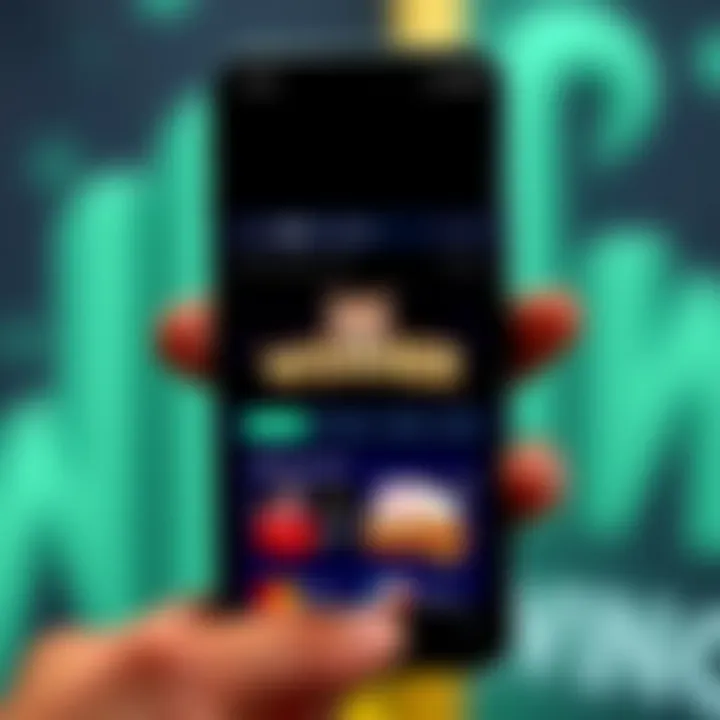 Mobile phone displaying Wolf Winner Casino website emphasizing secure payment options and user-friendly interface