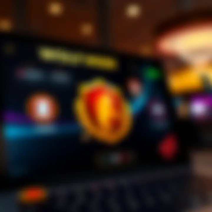 Secure online casino interface with visible license and security icons