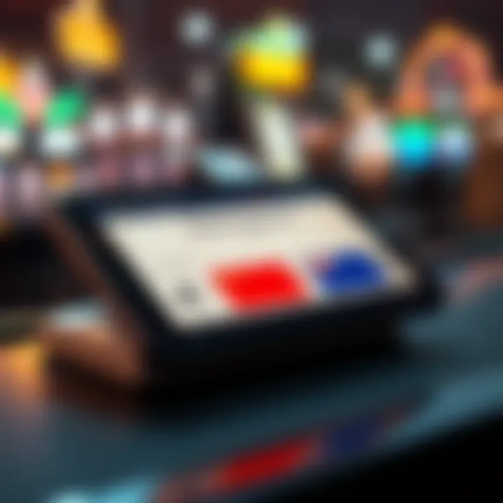 Secure online payment options on a digital device with Australian currency symbols