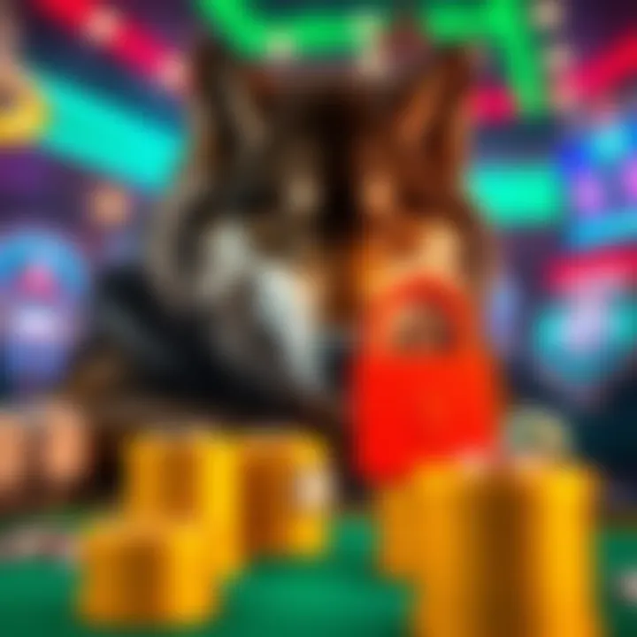 Graphic illustrating secure online transactions and responsible gambling practices