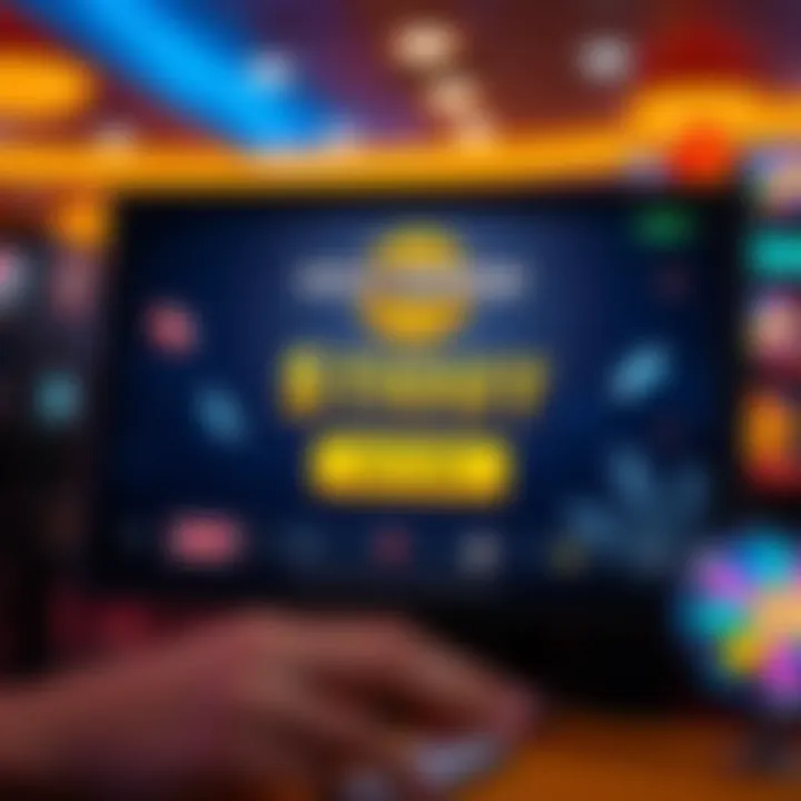 Illustration of a digital casino interface displaying the Wolf Winner sign up bonus offer for Australian players