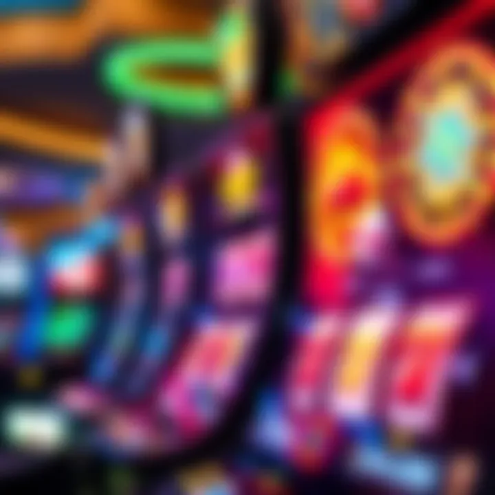 Wolf Winner Casino digital slot machine with vibrant lights and spinning reels