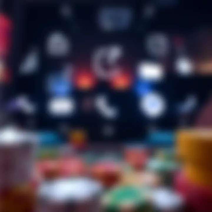 Various communication tools like phone, email, and chat icons representing contact options for Wolf Winner