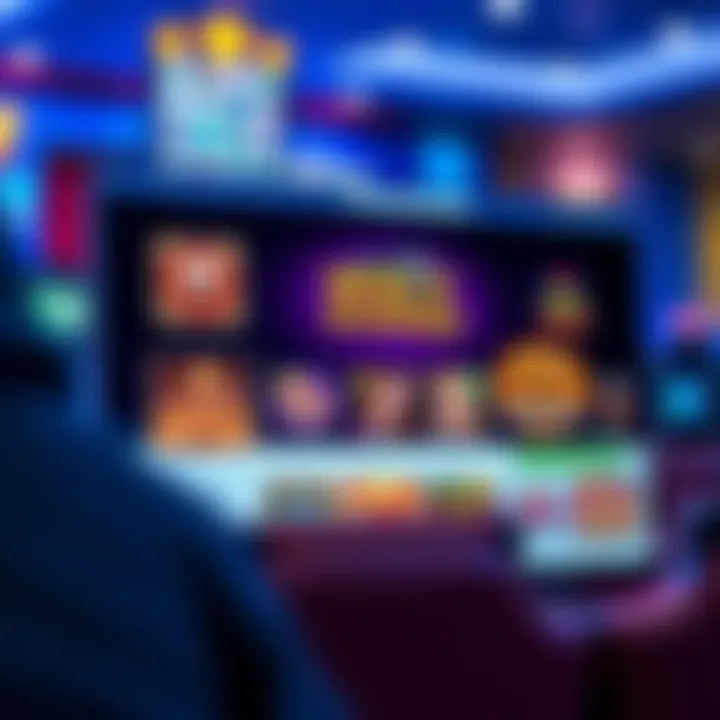 Screenshot of Wolf Winner online casino interface on Facebook displaying various slot games and user interaction features