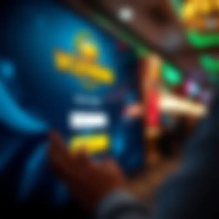 User entering credentials on the Wolf Winner platform login screen