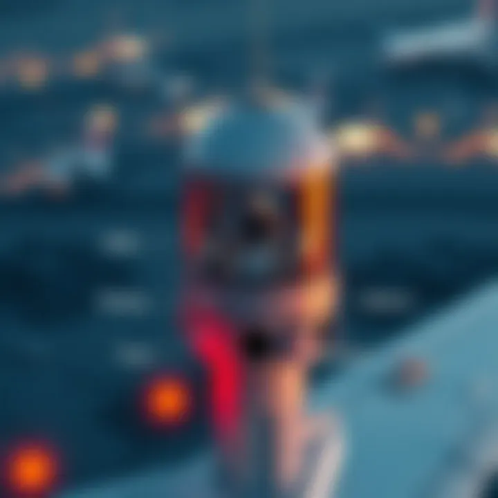 Diagram illustrating the functioning of a Non-Directional Beacon in aviation navigation