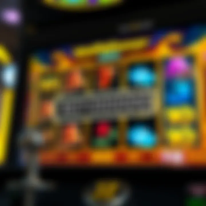 Illustration of a digital slot machine interface highlighting a bonus code entry field