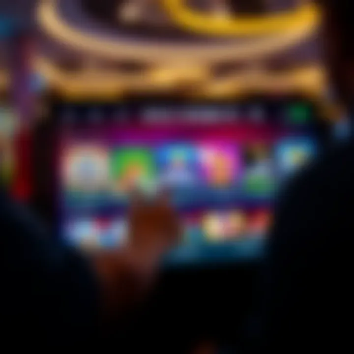 User navigating Wolf Winner Online Casino interface with game selection visible