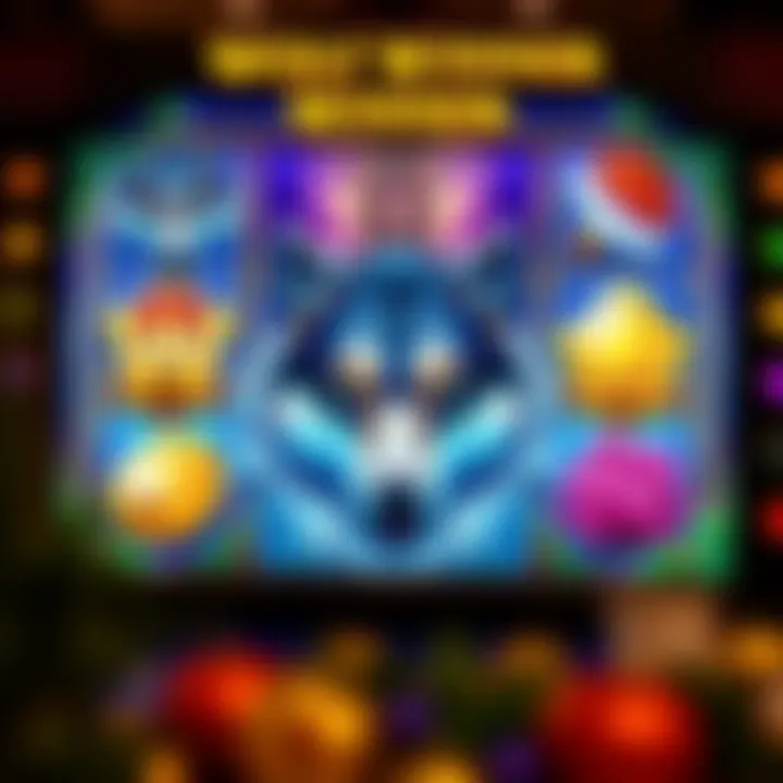 Wolf Winner online pokie game interface showcasing reels with wolf and nature-themed symbols