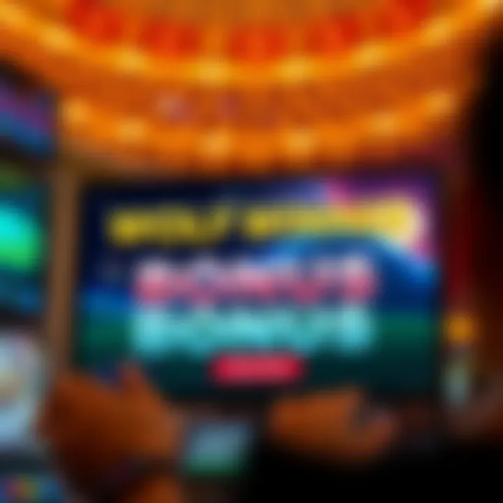 Illustration of a digital welcome bonus offer on a betting platform screen