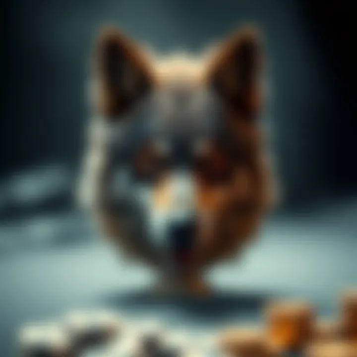 Visual representation of a wolf and a trophy merged together to depict success and dominance in competitive environments