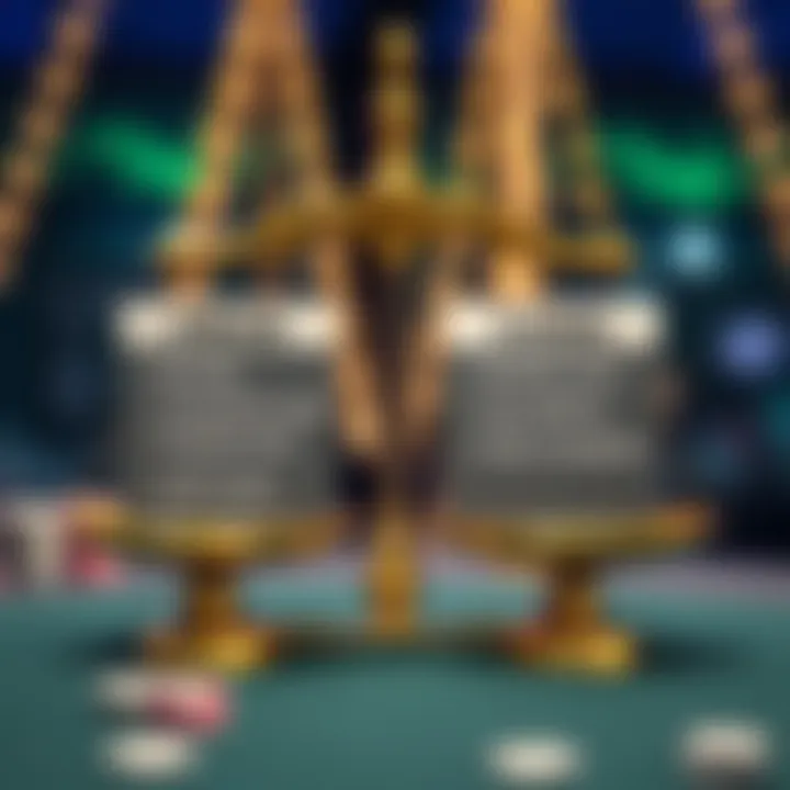 Conceptual graphic showing pros and cons scales representing benefits and risks of no deposit offers