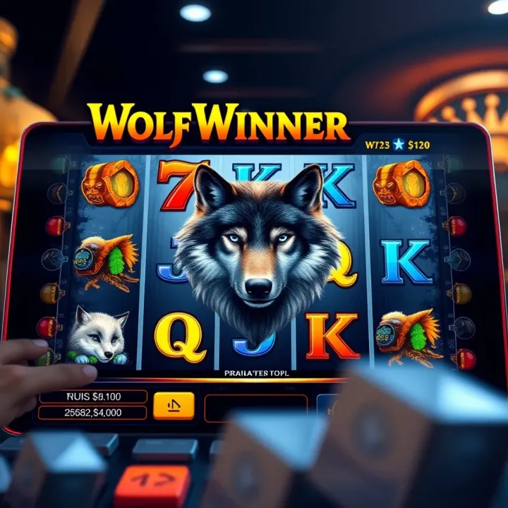 Wolf Winner Pokies Gameplay Overview Wolf Winner pokies interface displaying reels with wolf and forest-themed symbols