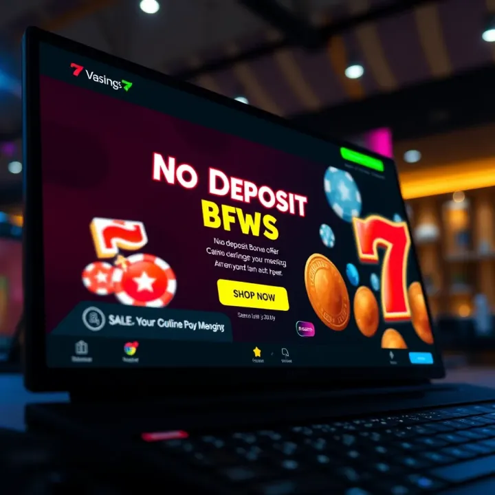 No Deposit Bonus Offer on Trusted Online Casino Platform User interface showing no deposit bonus offer on a trusted online casino website