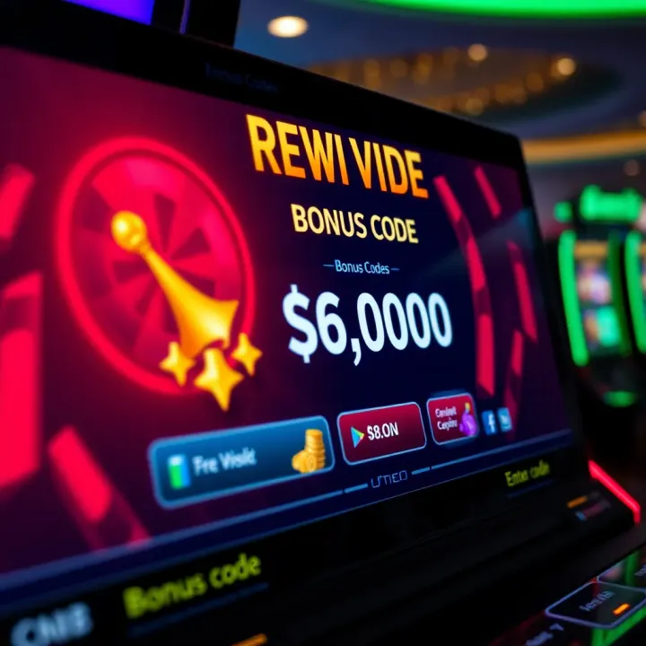 Entering Bonus Codes to Unlock Casino Rewards Digital casino interface showing bonus code input and available rewards