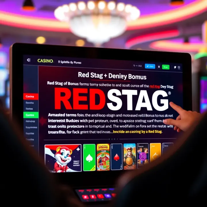 Digital screen showing casino bonus terms and strategies for maximizing benefits