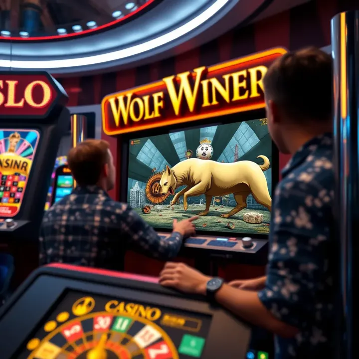 Illustration showing Australian players accessing Wolf Winner casino platform to claim no deposit bonus