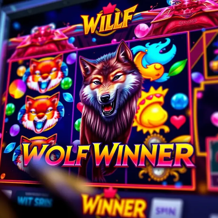Wolf Winner online pokies game interface showcasing vibrant wild animal symbols and dynamic reels